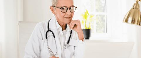 healthcare professional working healthcare professional working