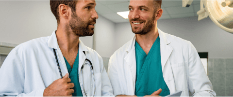 hospital staff talking hospital staff talking