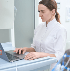 young female doctor is performing eeg electroenc 2023 11 27 05 16 56 utc young female doctor is performing eeg electroenc 2023 11 27 05 16 56 utc